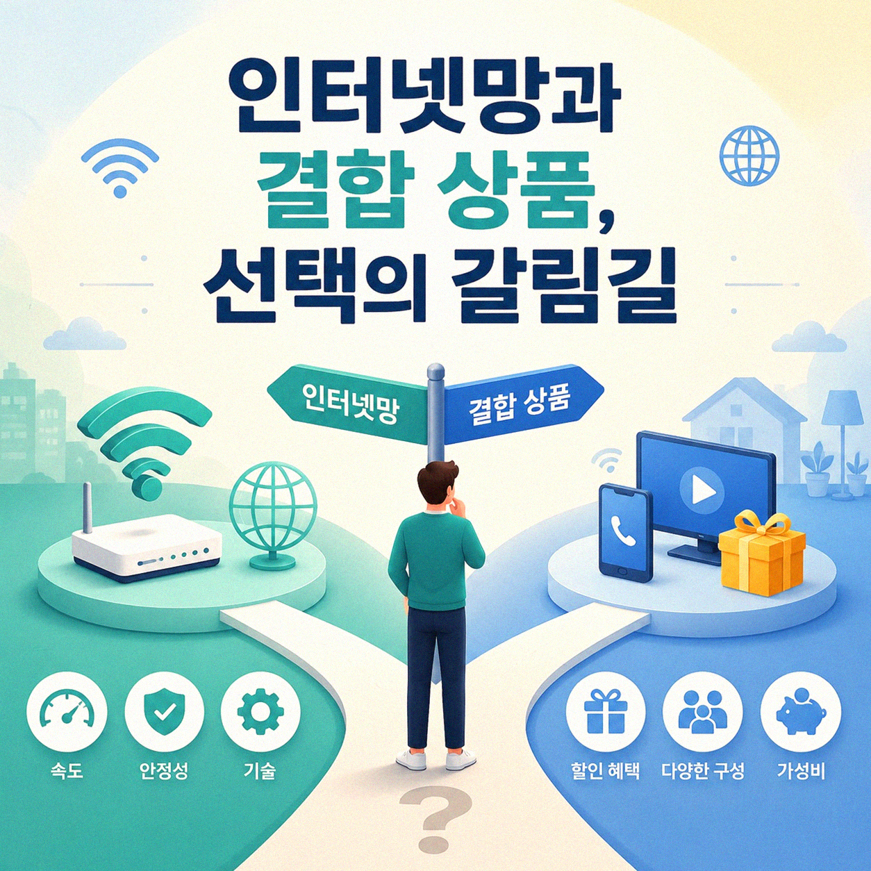 인터넷망 유무와 결합 상품, 뭐가 나에게 맞을까