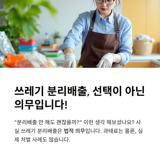 기후행동 기회소득 l 퀴즈 : 쓰레기 분리배출은 선택사항이며, 하지않아도 큰 문제가 되지 않는다.