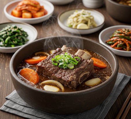 여름철 보양식 한방 갈비탕 음식