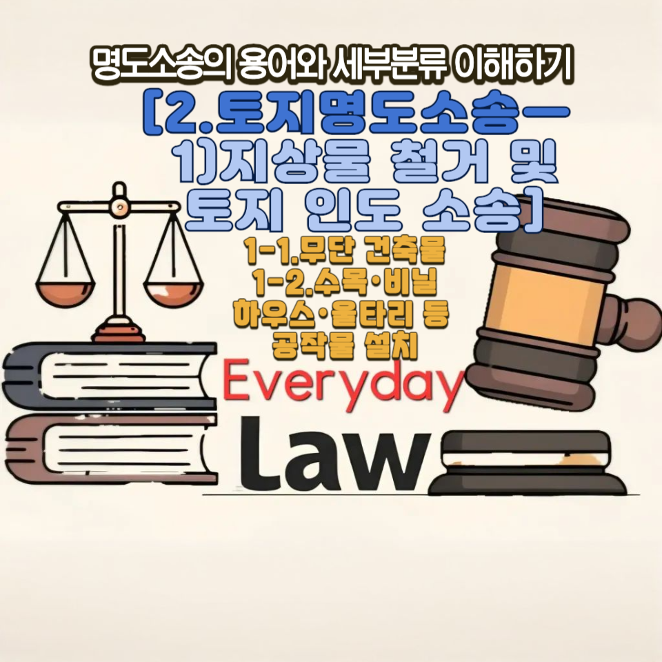 명도소송-토지명도소송-지상물철거및토지인도소송