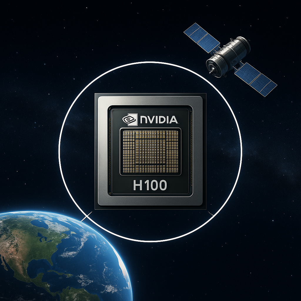 우주로 향하는 H100 칩