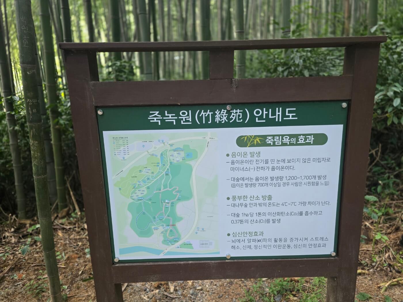 이정표-죽녹원안내도