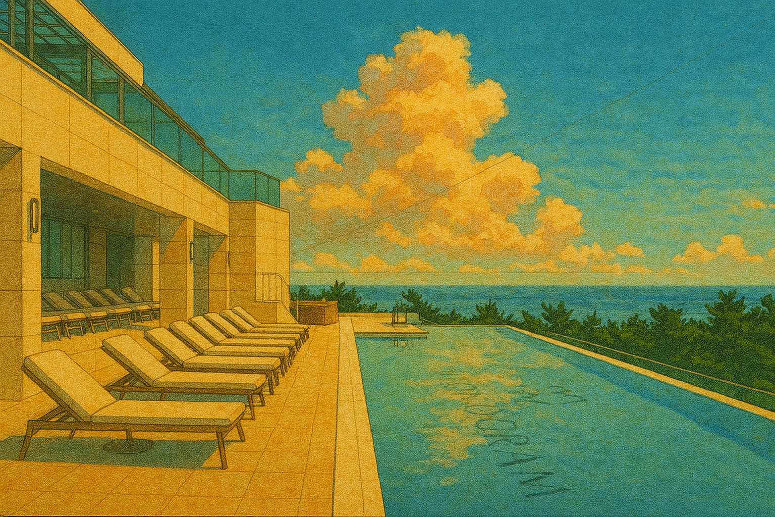 신라모노그램 야외 수영장