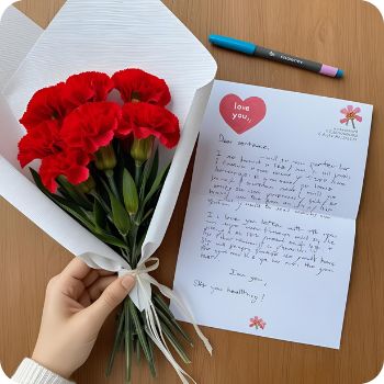 카네이션 꽃다발 만들기 아이와 함께 만들어 