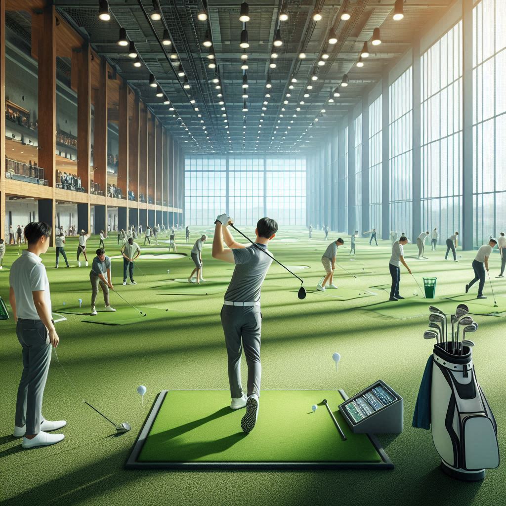 실내골프연습장 배경