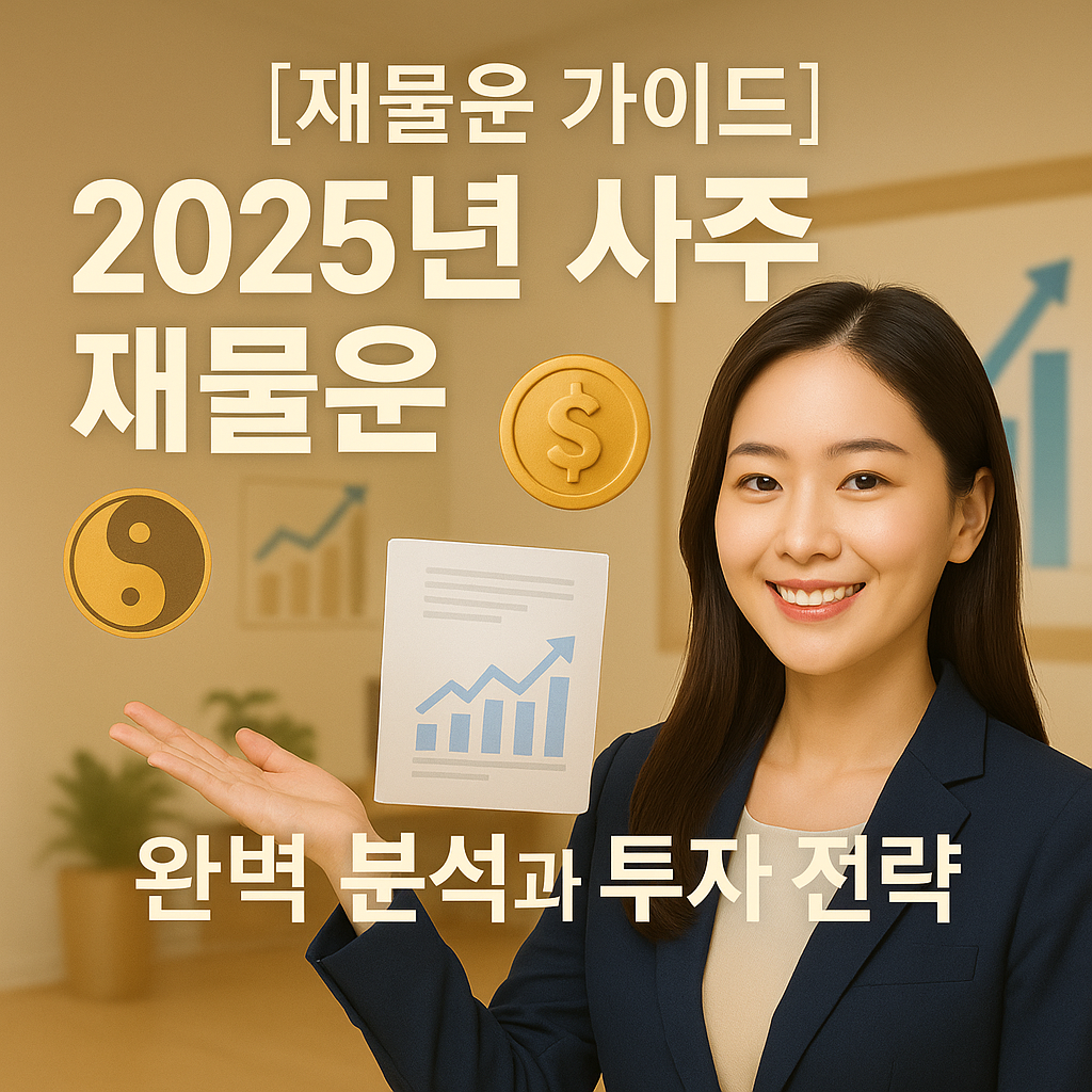 [재물운 가이드] 2025년 사주 재물운 ｜ 완벽 분석과 투자 전략 총정리