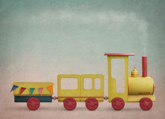 3칸 장난감 기차