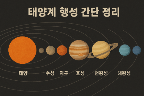 태양계 행성 간단 정리