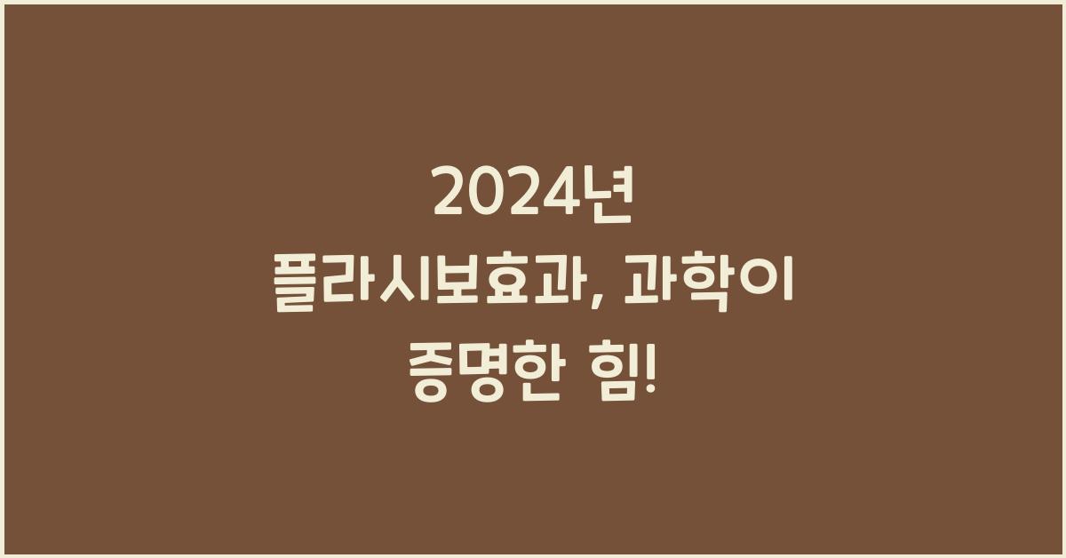 플라시보효과