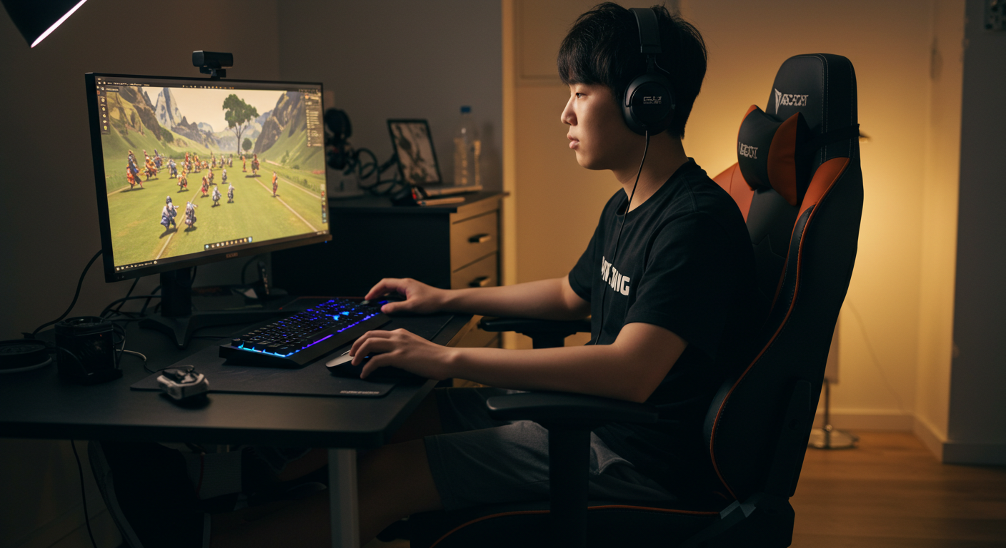 게이밍 의자 발받침