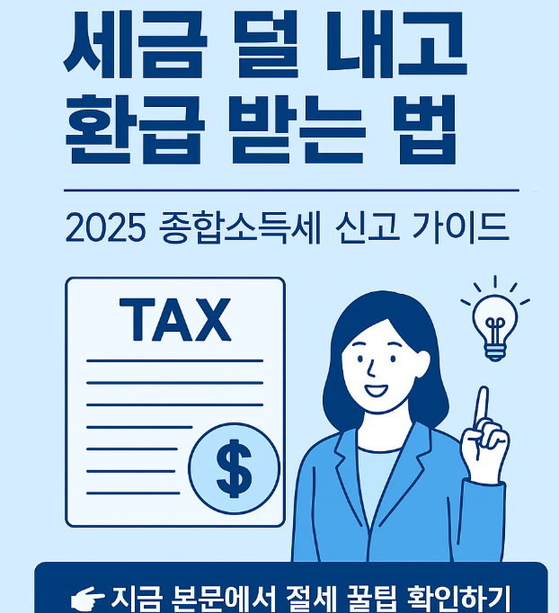 세금 덜 내고 환급 받는법-2025 종합소득세 신고 가이드