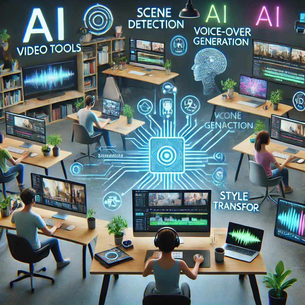 AI 영상 도구 활용 이미지