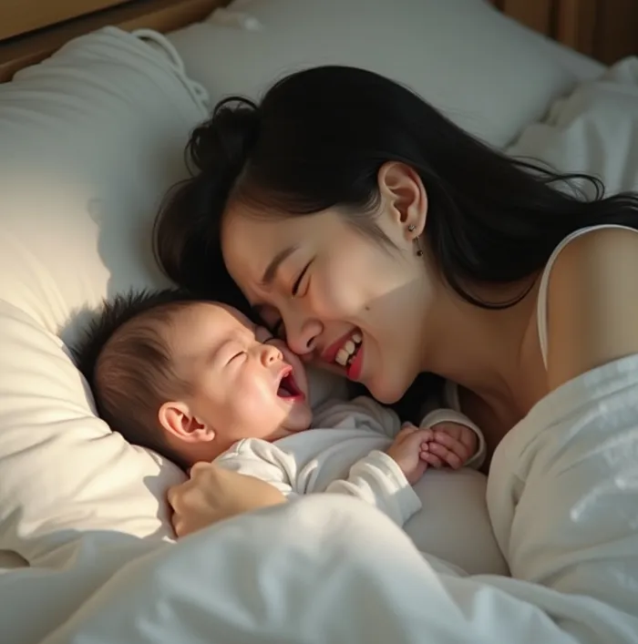 아기 중이염 증상 이미지