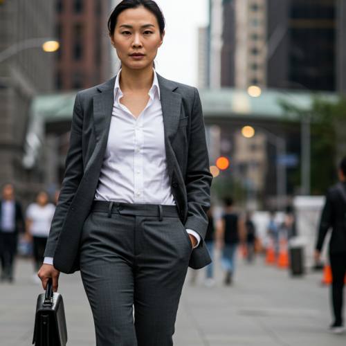 독립성 강한 이미지의 아시아 여성 사진