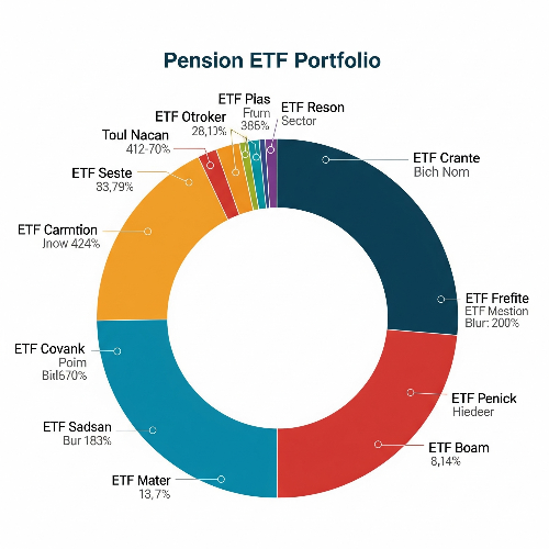 Sample protfolio chart pension ETF account