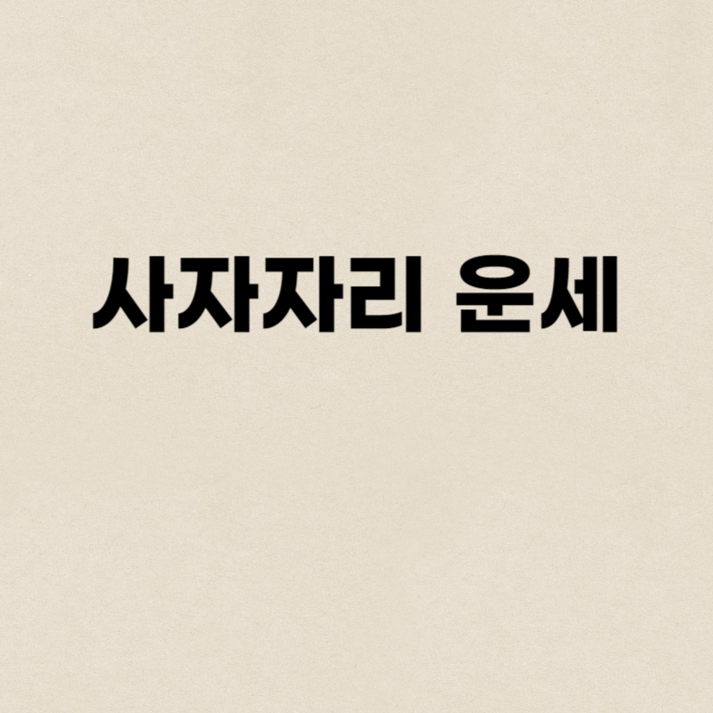 사자자리 운세