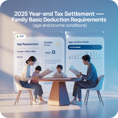 2025 연말정산 부양가족 기본공제 요건 이미지