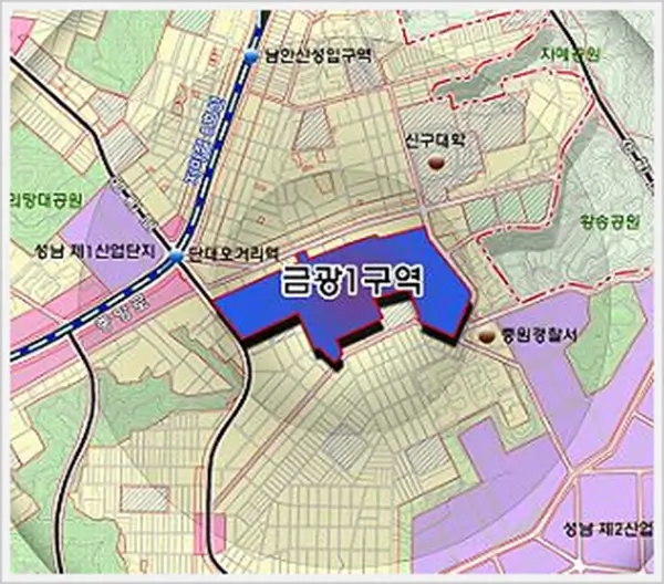 금광1구역-위치-지도