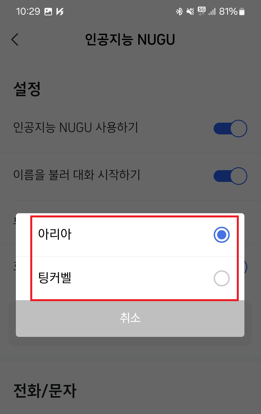 [T맵 음성안내 서비스] 이름설정