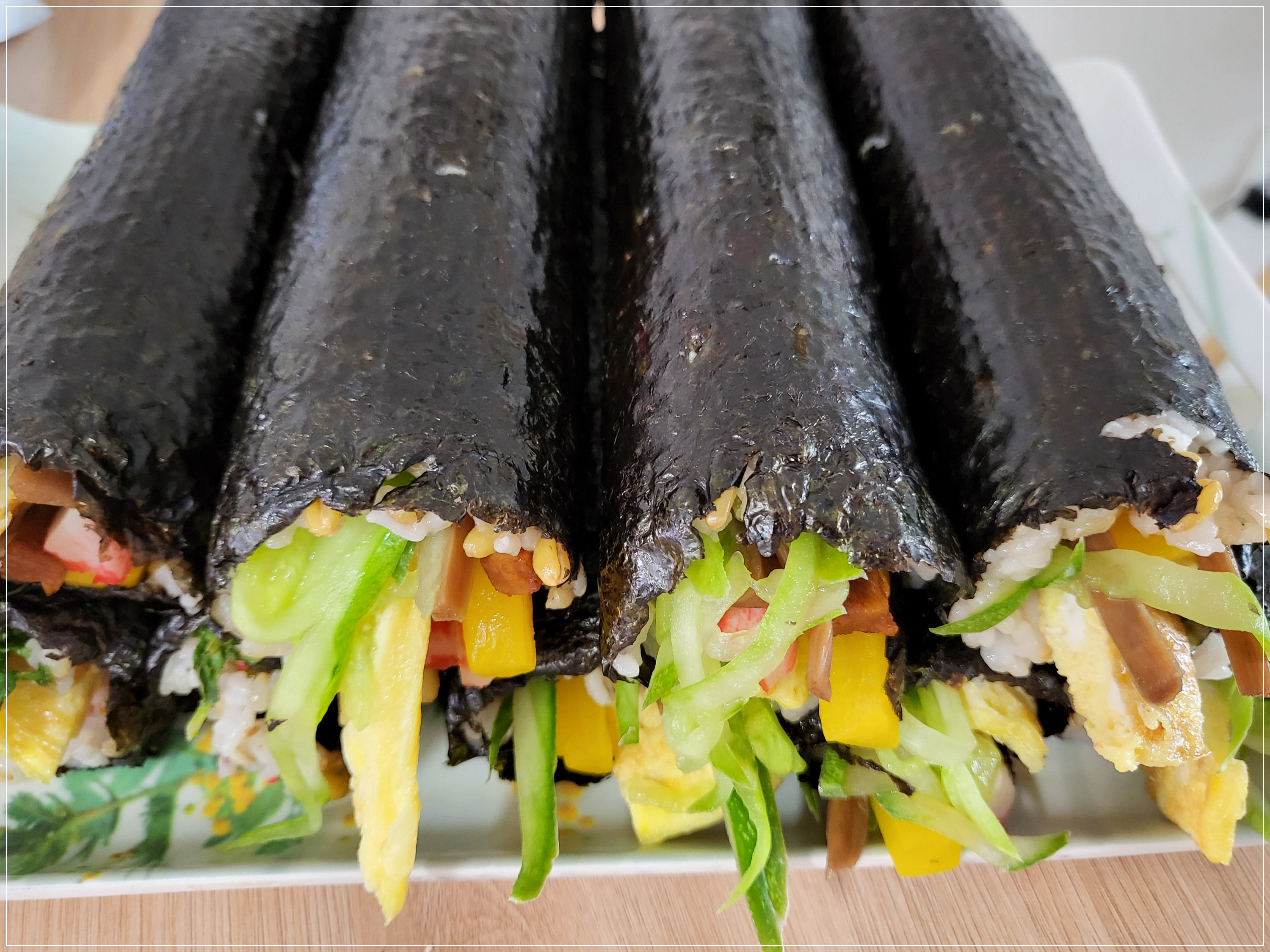냉이김밥,오이김밥