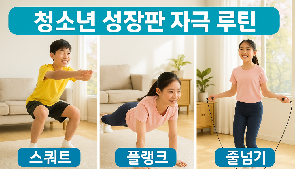 청소년 성장판 자극 루틴