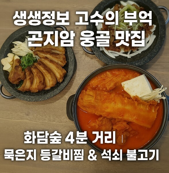 생생정보 고수의 부엌 곤지암 화담숲 근처 묵은지 등갈비찜과 석쇠불고기 맛집 곤지암 웅골