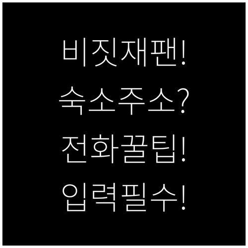 일본 숙소 주소 비짓재팬 입력 팁과 ..