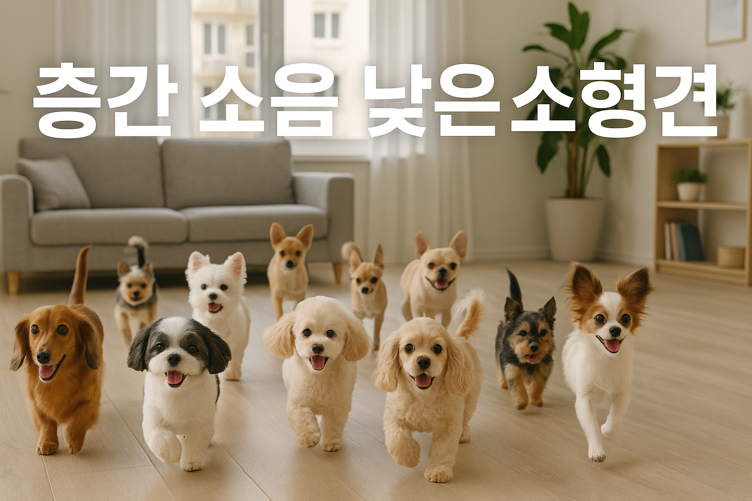 층간소음 낮은 소형견 TOP10 -조용한 아파트 생활 가이드