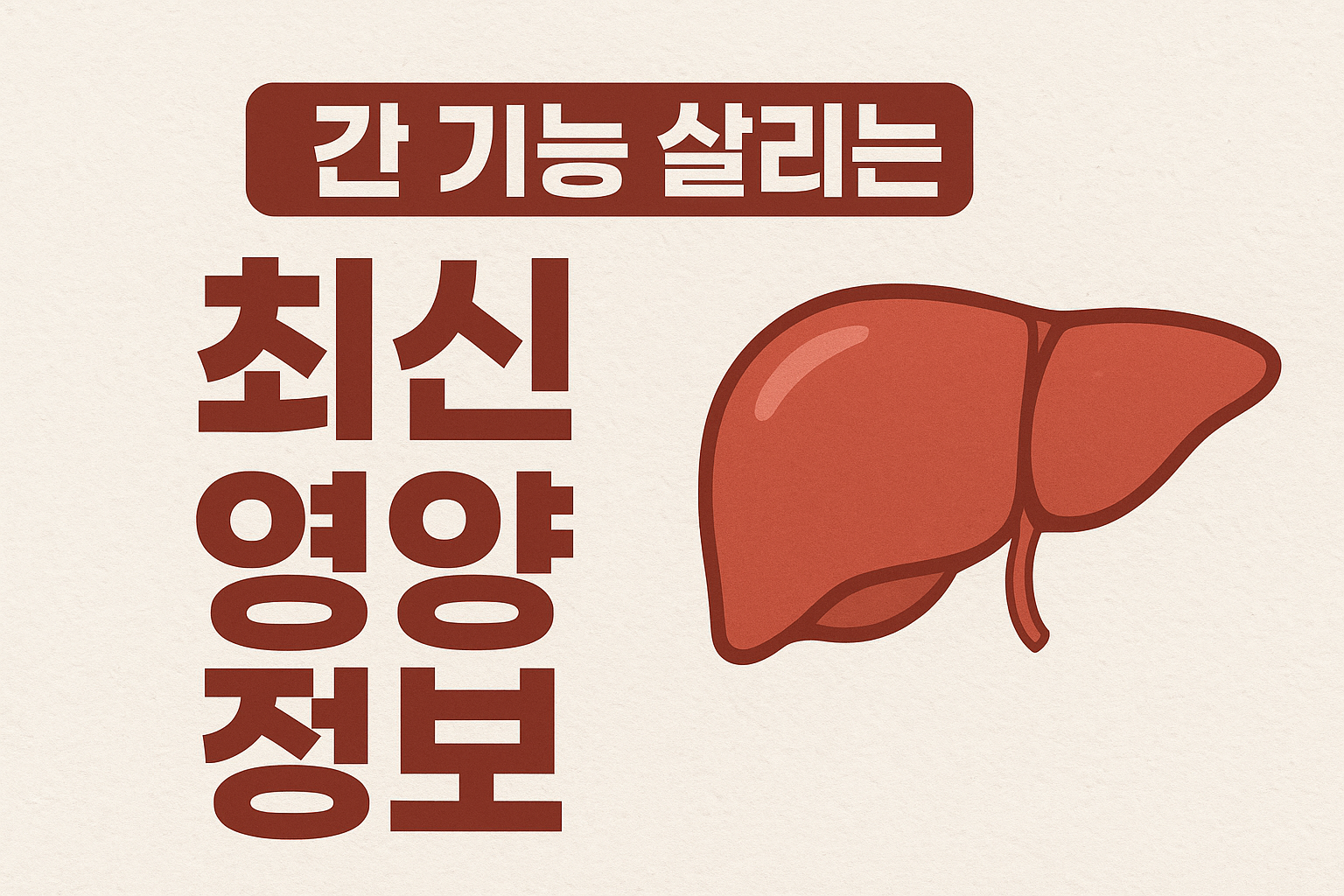 간 건강 되살리는 2025년 최신 영양 정보