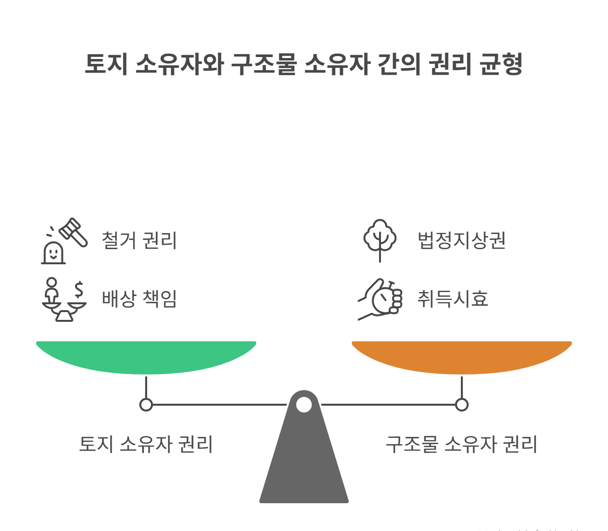 내 땅에 세워진 구조물, 철거해도 되는 걸까?