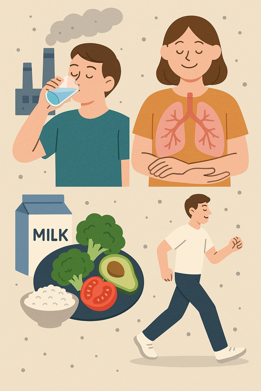 폐 건강을 지키는 음식과 생활습관