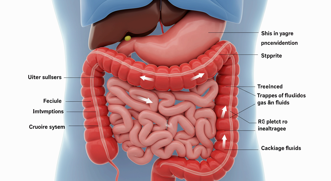 변이 나오지 않는다면 장폐색 주의
