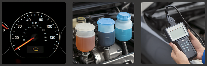 계기판, 오일통, 진단기 관련 이미지