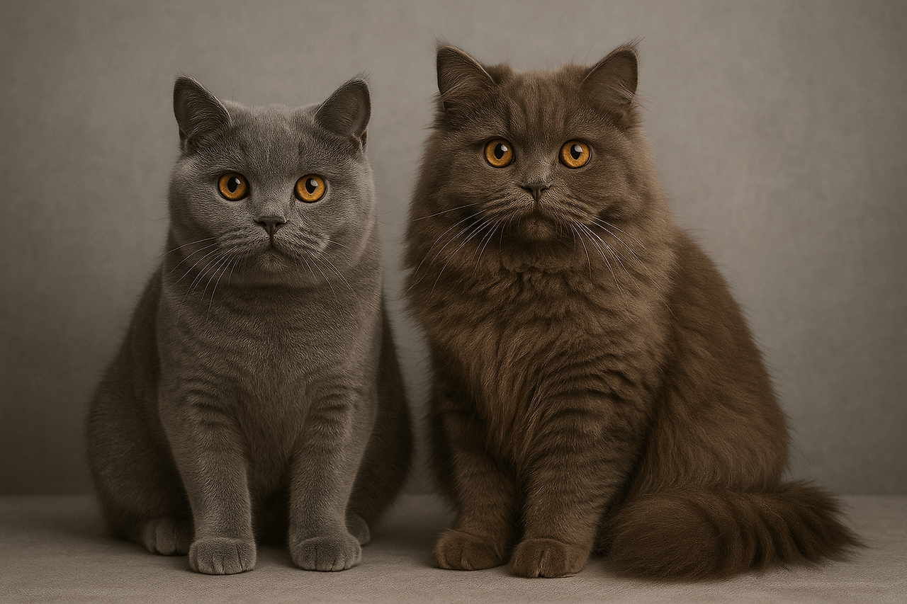 브리티쉬 롱헤어와 숏헤어