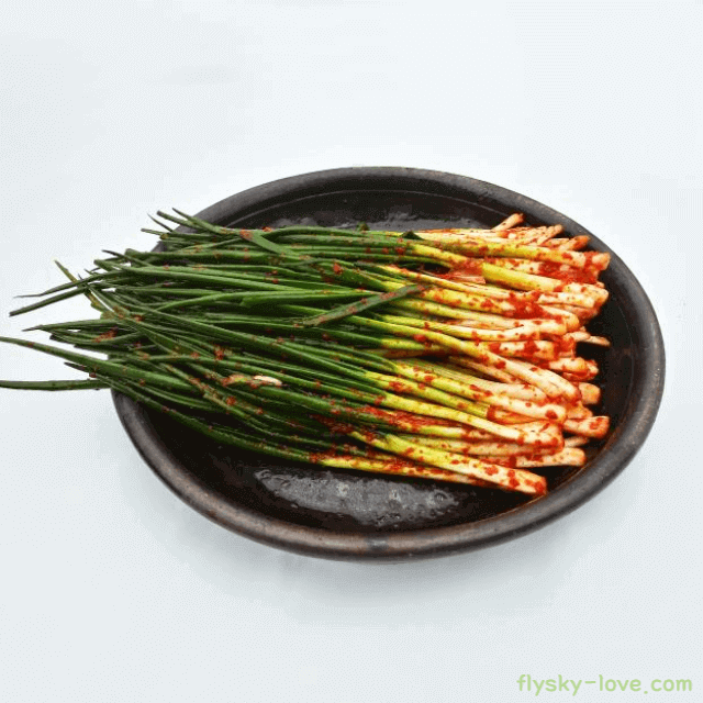 쪽파로 담근 파김치