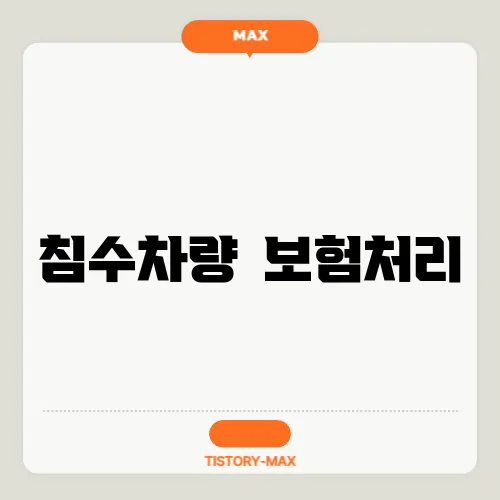 침수차량 보험처리