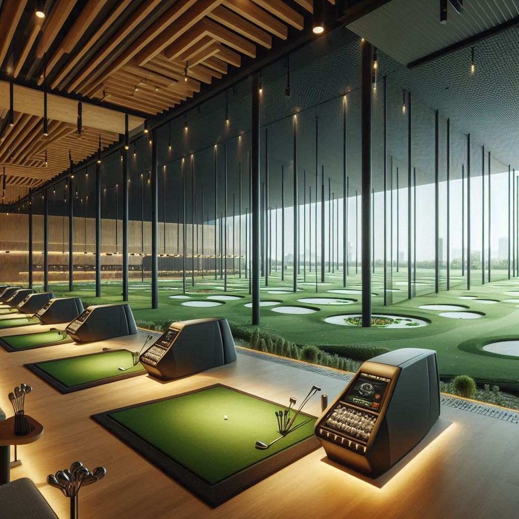 실내골프연습장 배경