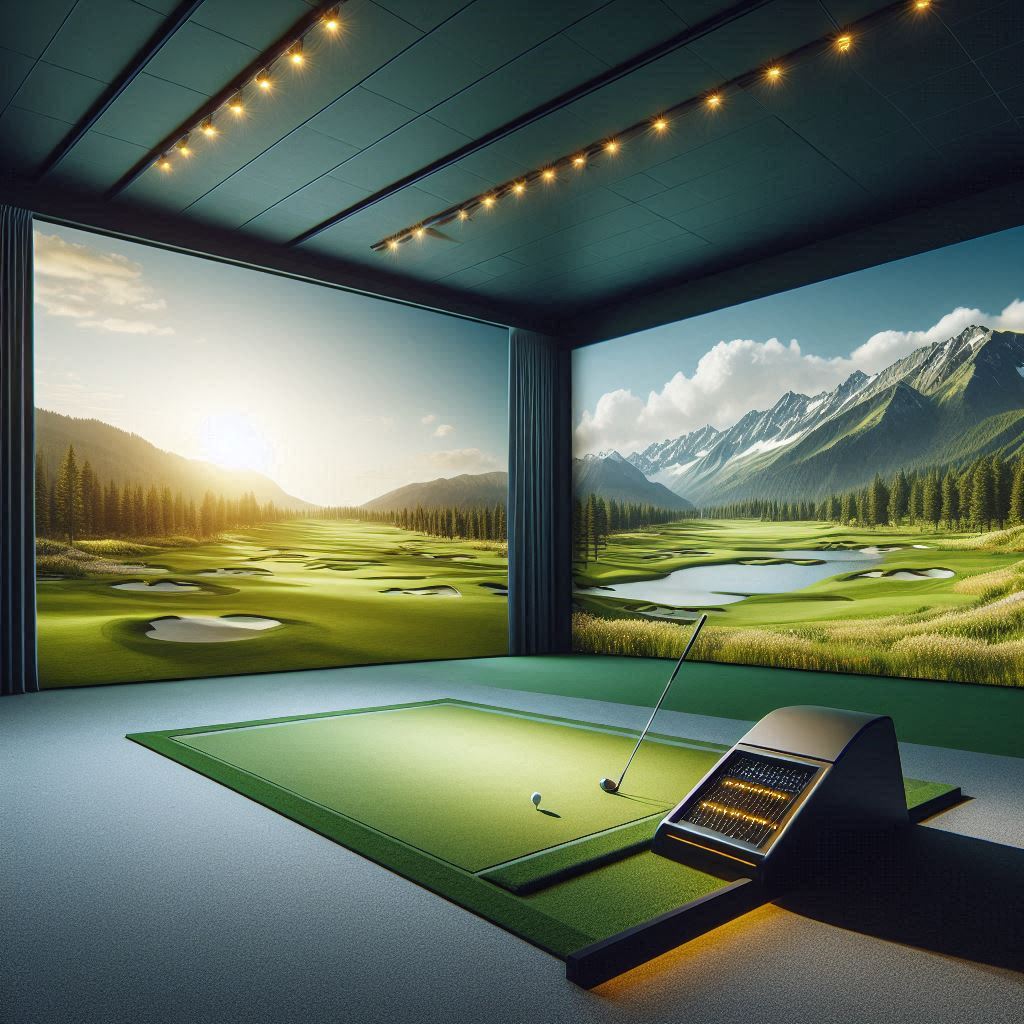 스크린골프장 배경