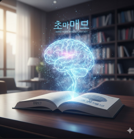 초마인드에서 강조하는 생각의 3단계 재구성 프로세스(인식, 검증, 수정) 인포그래픽