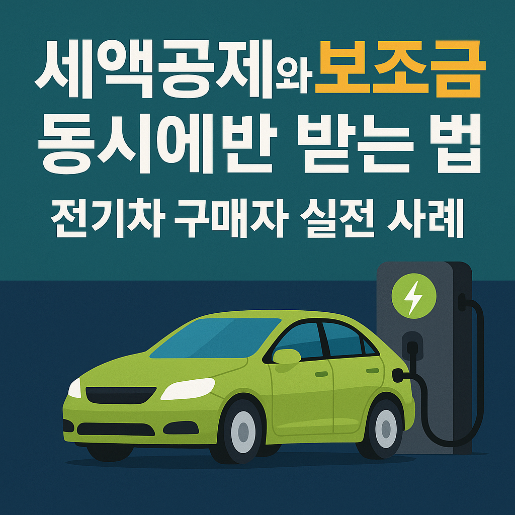 세액공제와 보조금 동시에 받는 법｜전기차 구매자 실전 사례