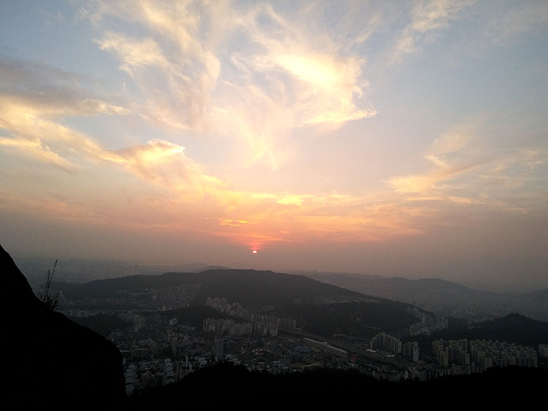 인왕산 선셋컬러(Sunset Color) 