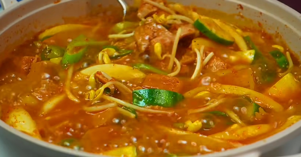스팸 고추장찌개