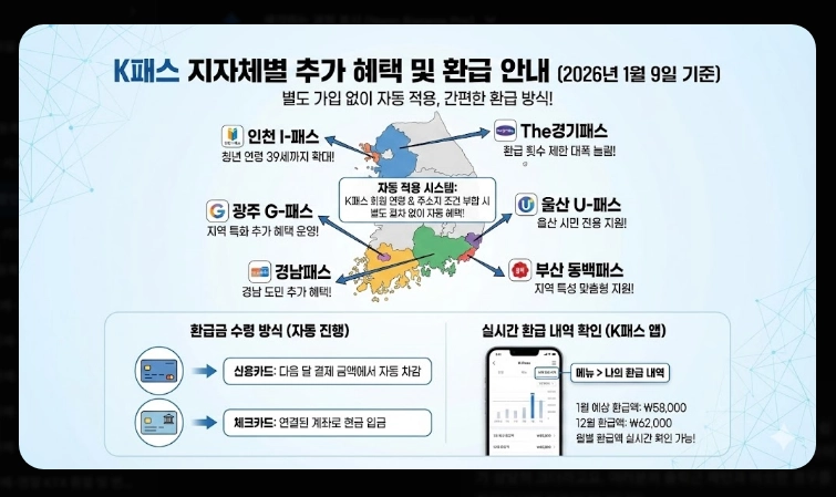 2026 K패스 할인율(개편, 비교, 분석)(+예시)