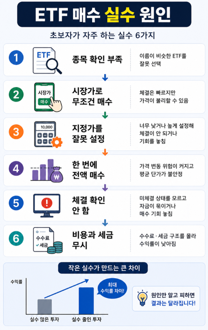 ETF 매수 실수 원인 설명