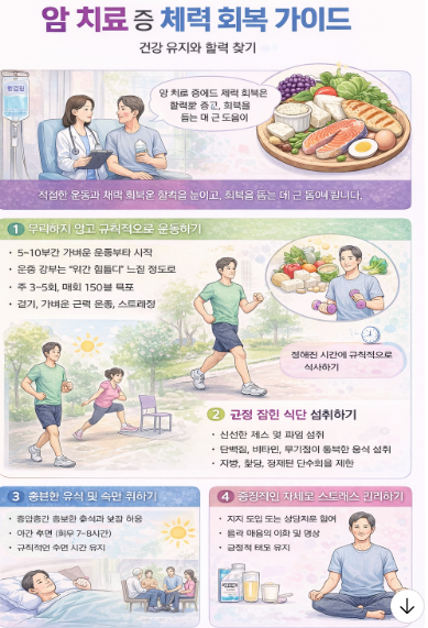 암 치료 중 체력 회복 가이드