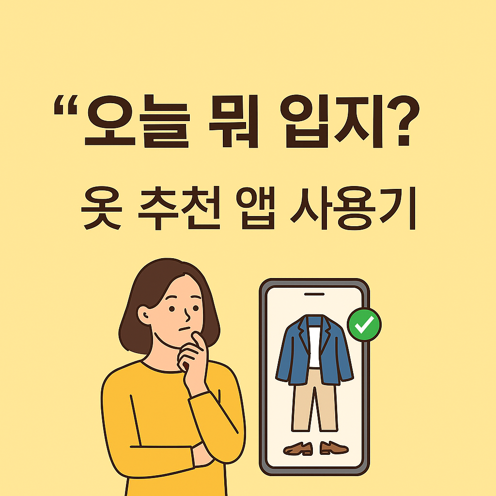 오늘 뭐 입지? 옷 추천 앱 사용기