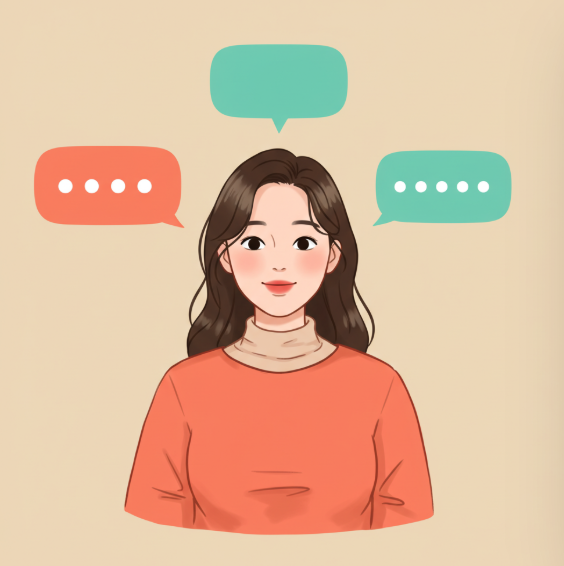 시선&middot;말 걸림 대응 멘트 모음