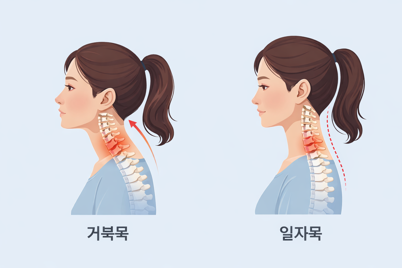 거북목 일자목