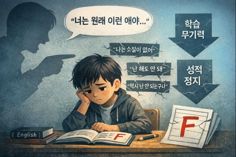 부모의 낙인이 학습 효과를 저해 시키는 원인