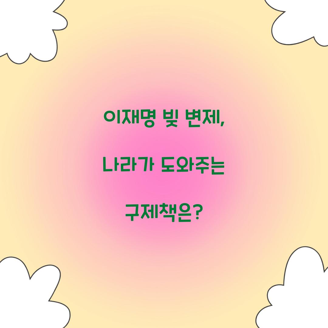 이재명 빚 변제